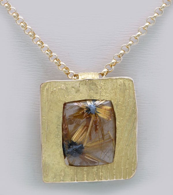 Pendentif quartz rutile