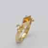 Bague saphir orange
