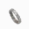 Alliance or blanc diamants galets pm