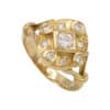 Bague croisée diamants