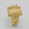 Bague diamant princesse or jaune