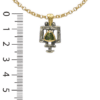 Pendentif-clef-romaine-or-argent-saphir vert Taillandier-joaillier.png2