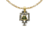 Pendentif-clef-romaine-or-argent-saphir vert Taillandier-joaillier.png2