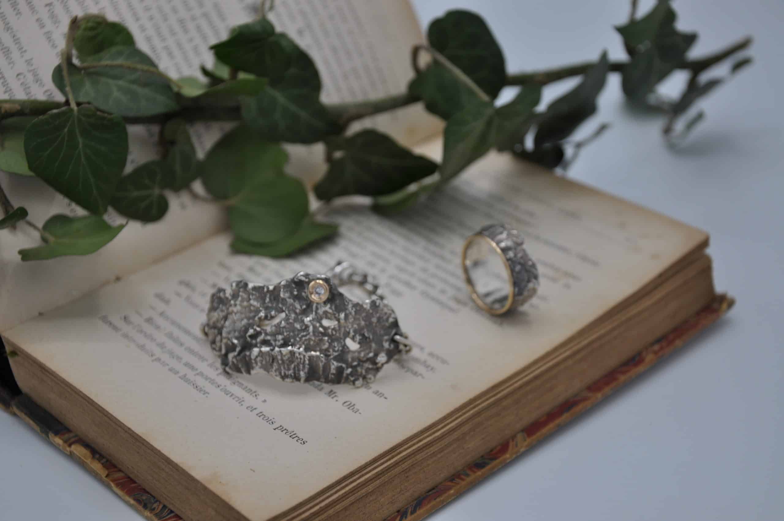 Photo bague et bracelet Ginkgo