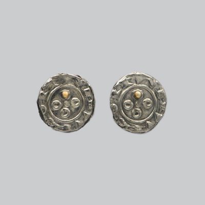 Boucles d'oreilles pièce médiévale