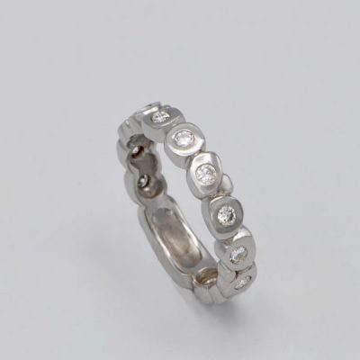 Alliance Oliclya diamants or blanc 18K